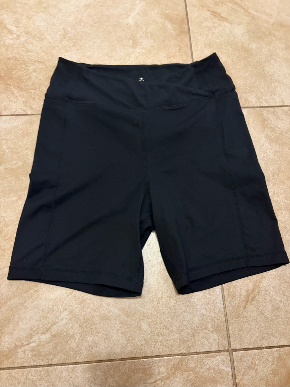 Danskin High-Waist Black Women's Active Bike Shorts L